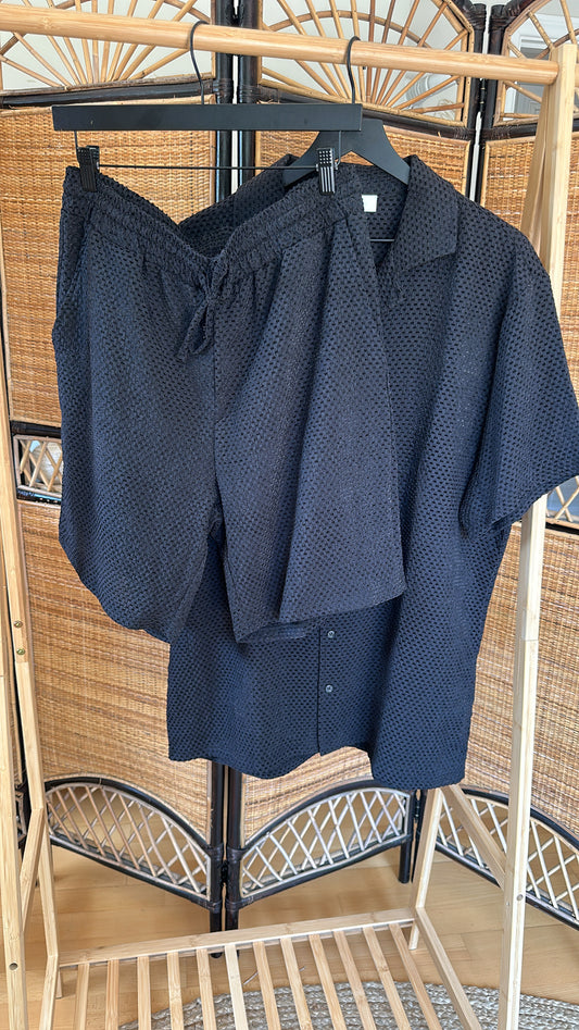 Bacano button up Set - black