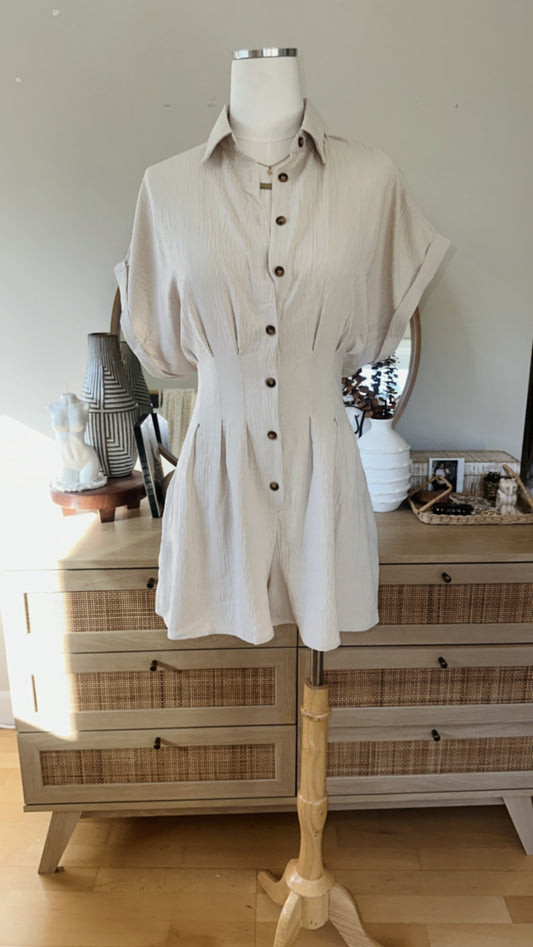 Love Her So Romper -ivory