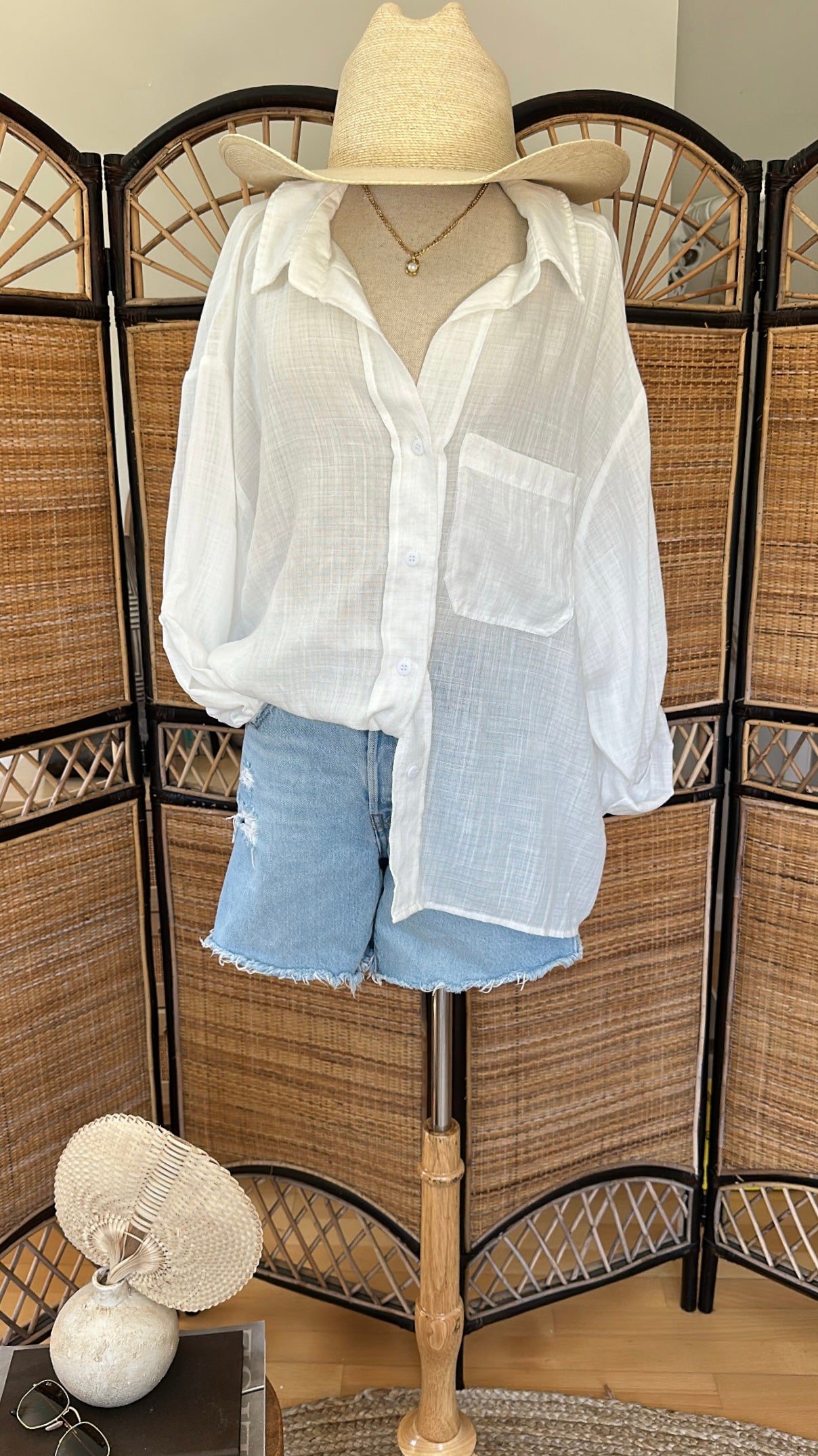 Cruising Thru Top - white