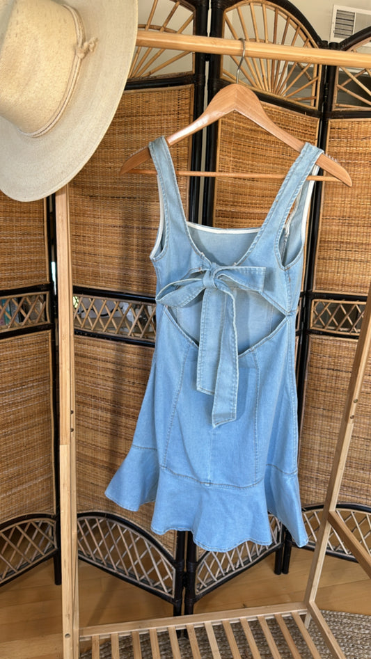 Summer Escape Denim Dress - final sale