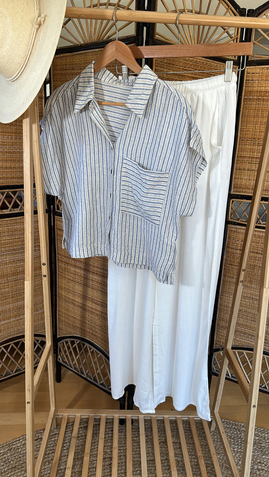 Ocean Breeze Stripe Top