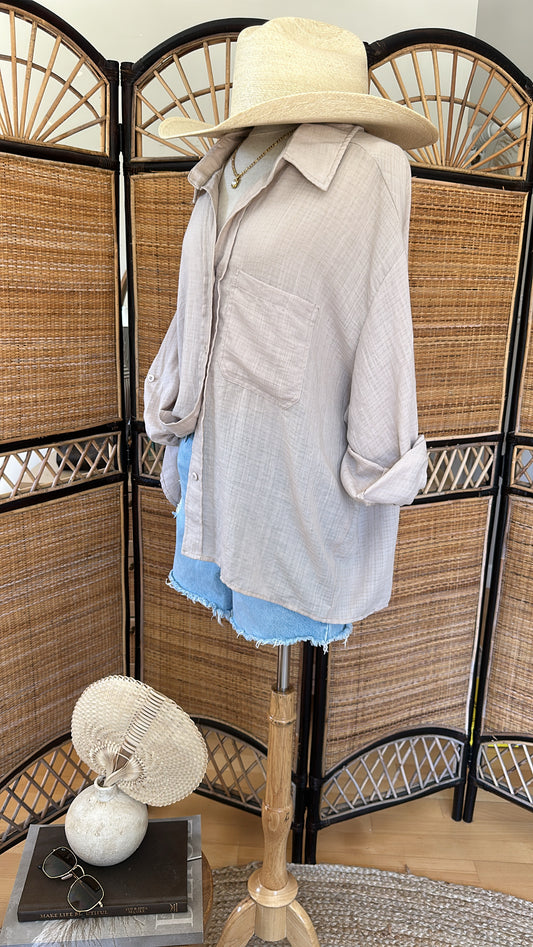 Cruising Thru Top - Taupe