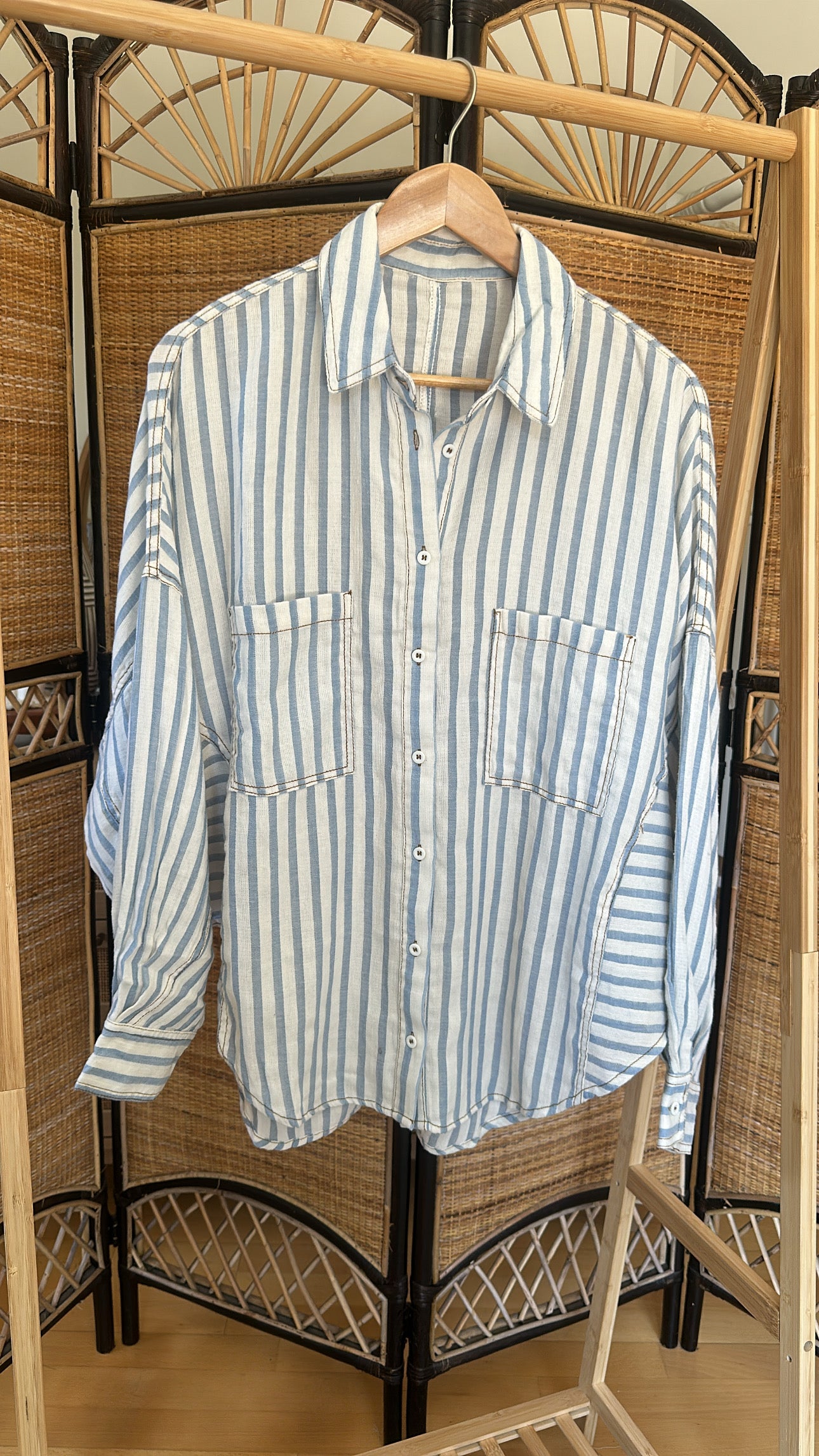 Blue Skies button-up