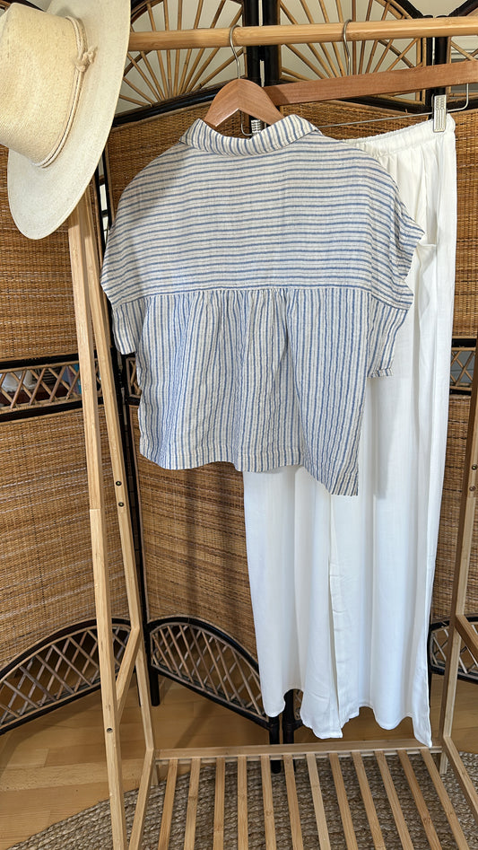 Ocean Breeze Stripe Top