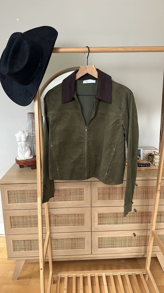 Two-tone Olive vintage jacket