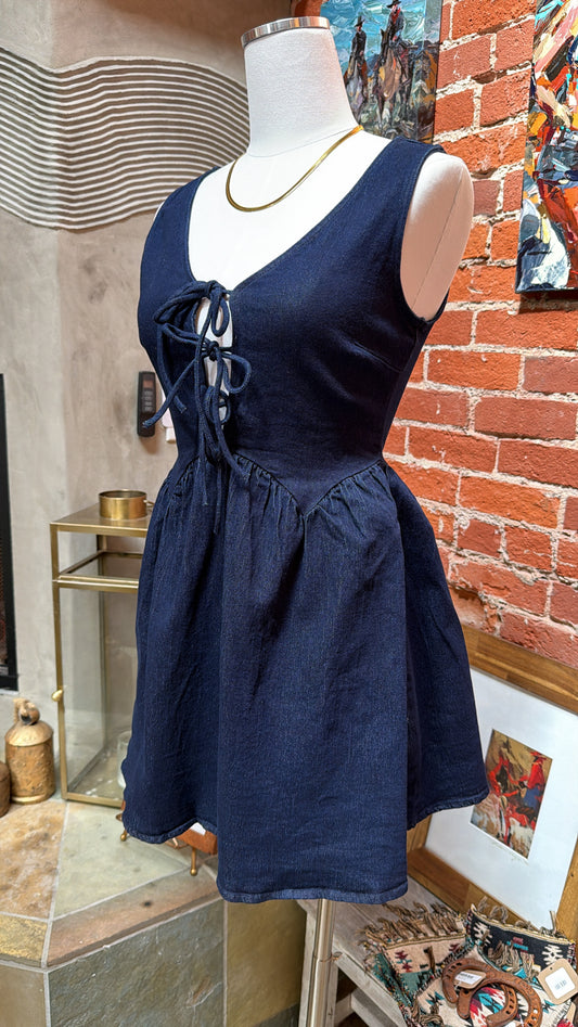 Moonlit Love Denim Dress