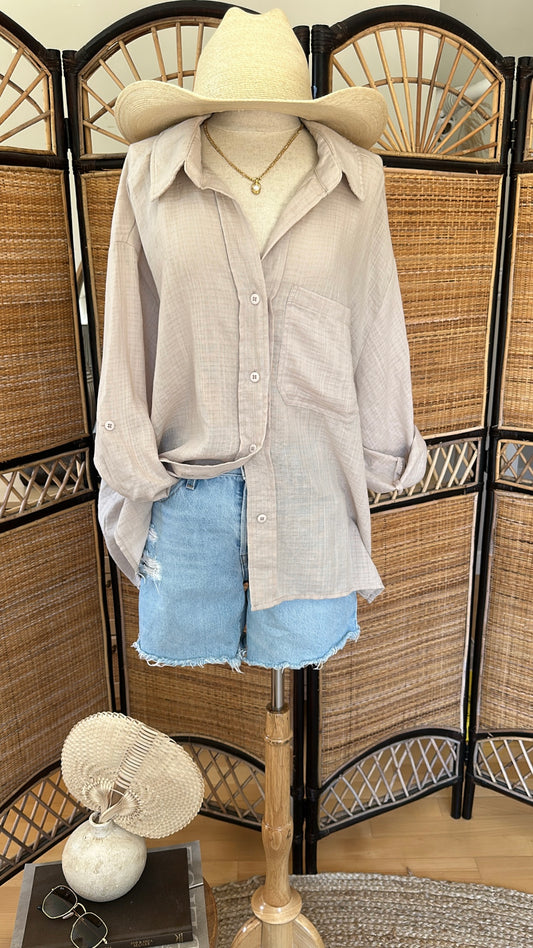 Cruising Thru Top - Taupe