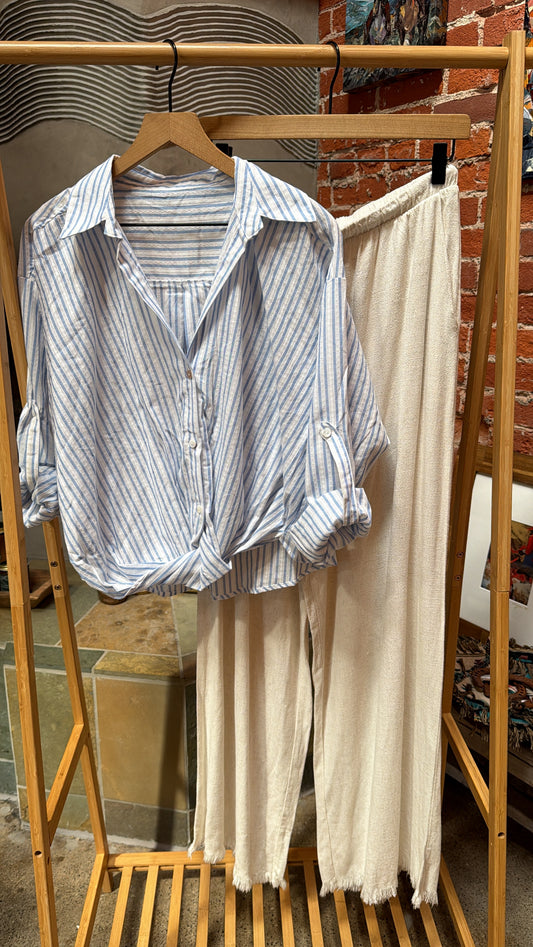Fresh Lines Blues Top