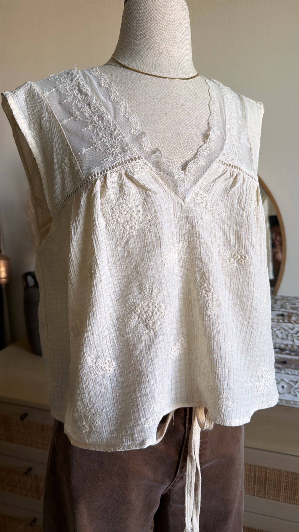 Citrus Escape Lace Top