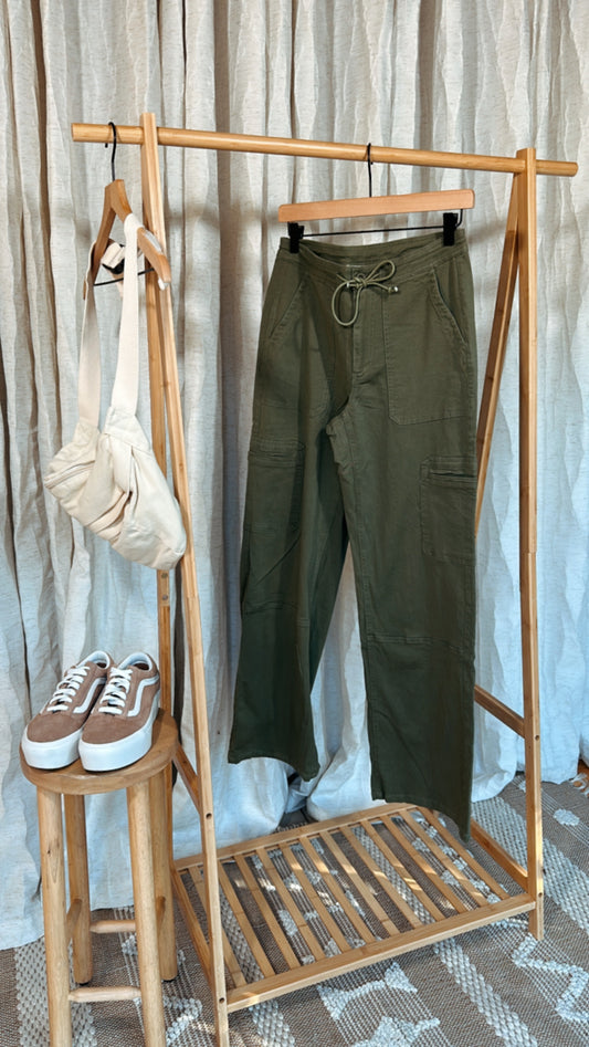 Chill Vibe Cargo Pant - forest green