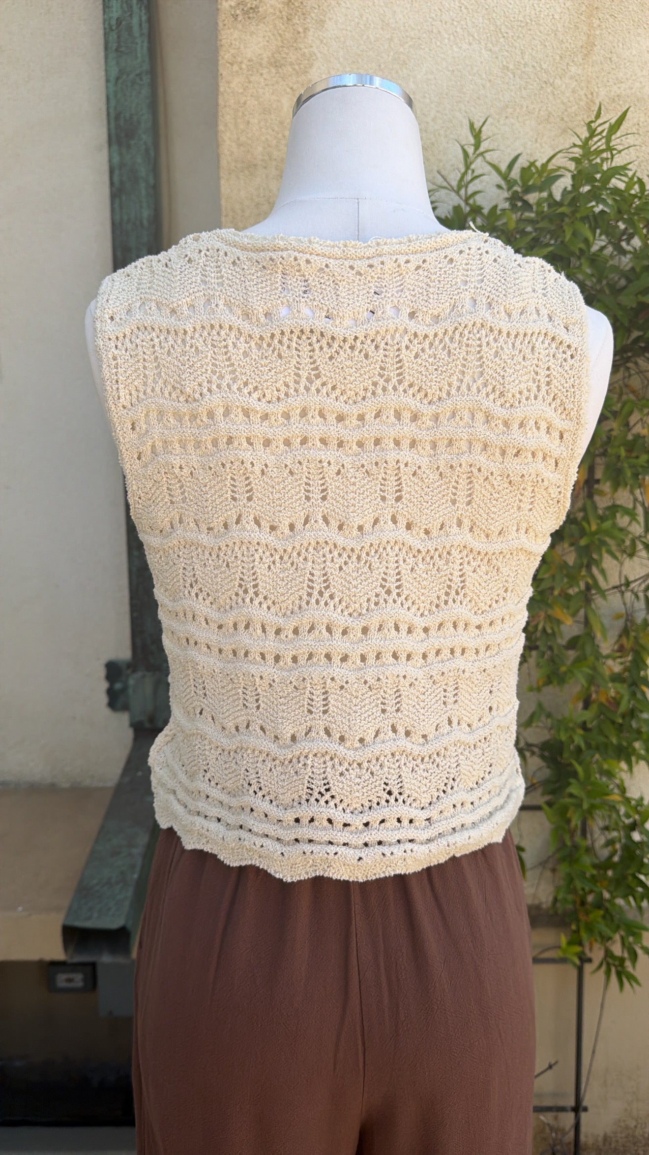 Pearl Seashell Crotchet Vest