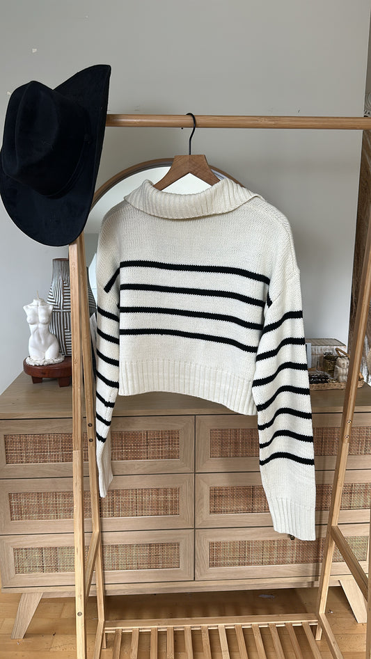 Her Holiday Stripe Sweater