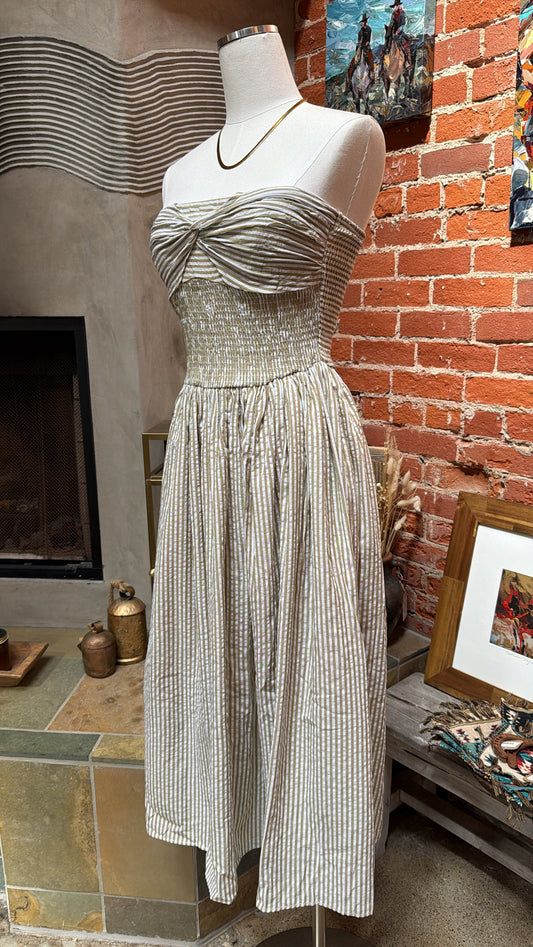 Sweet Pistachio Stripe Dress