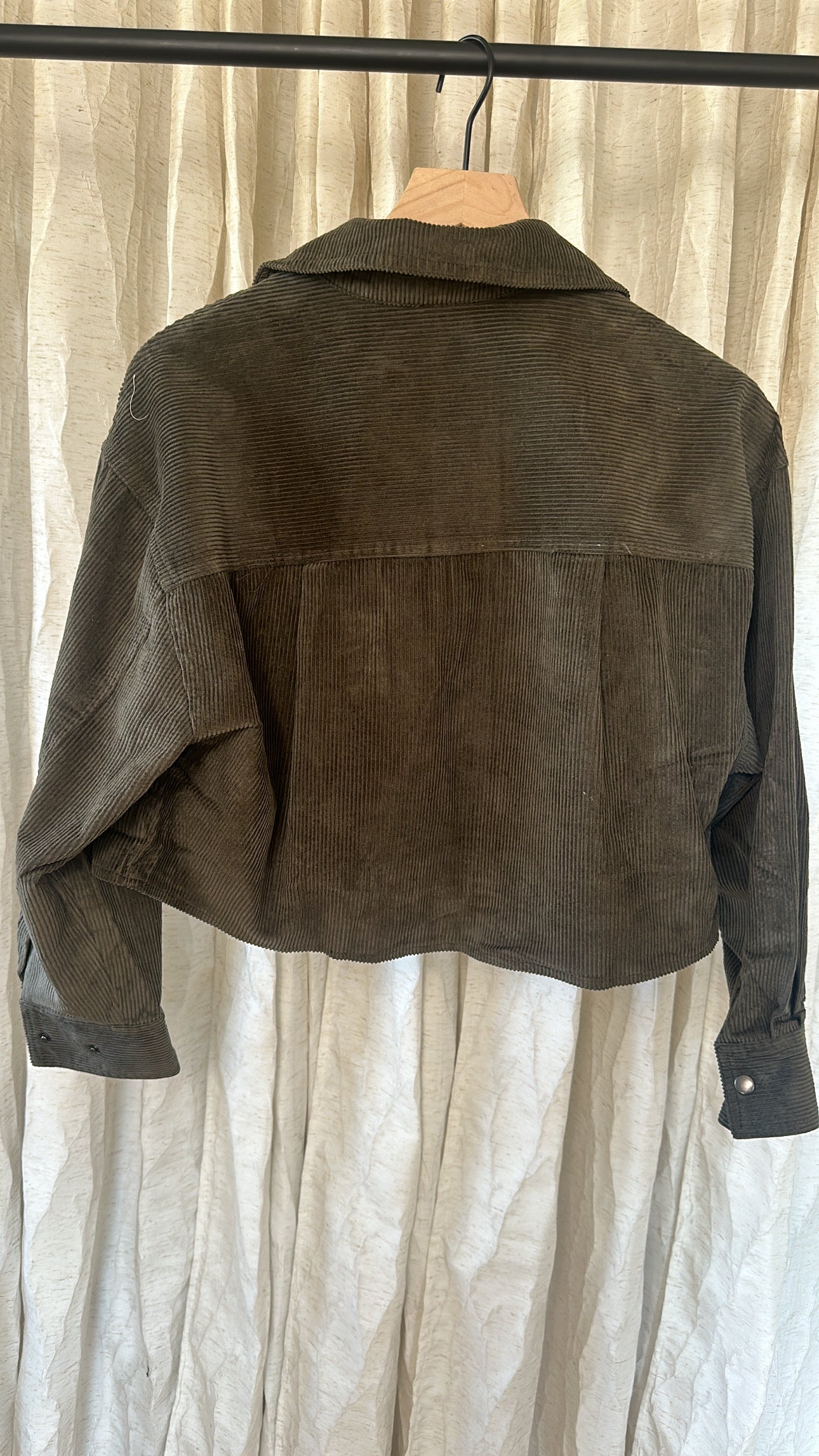 Earth Tones Cord Crop Jacket