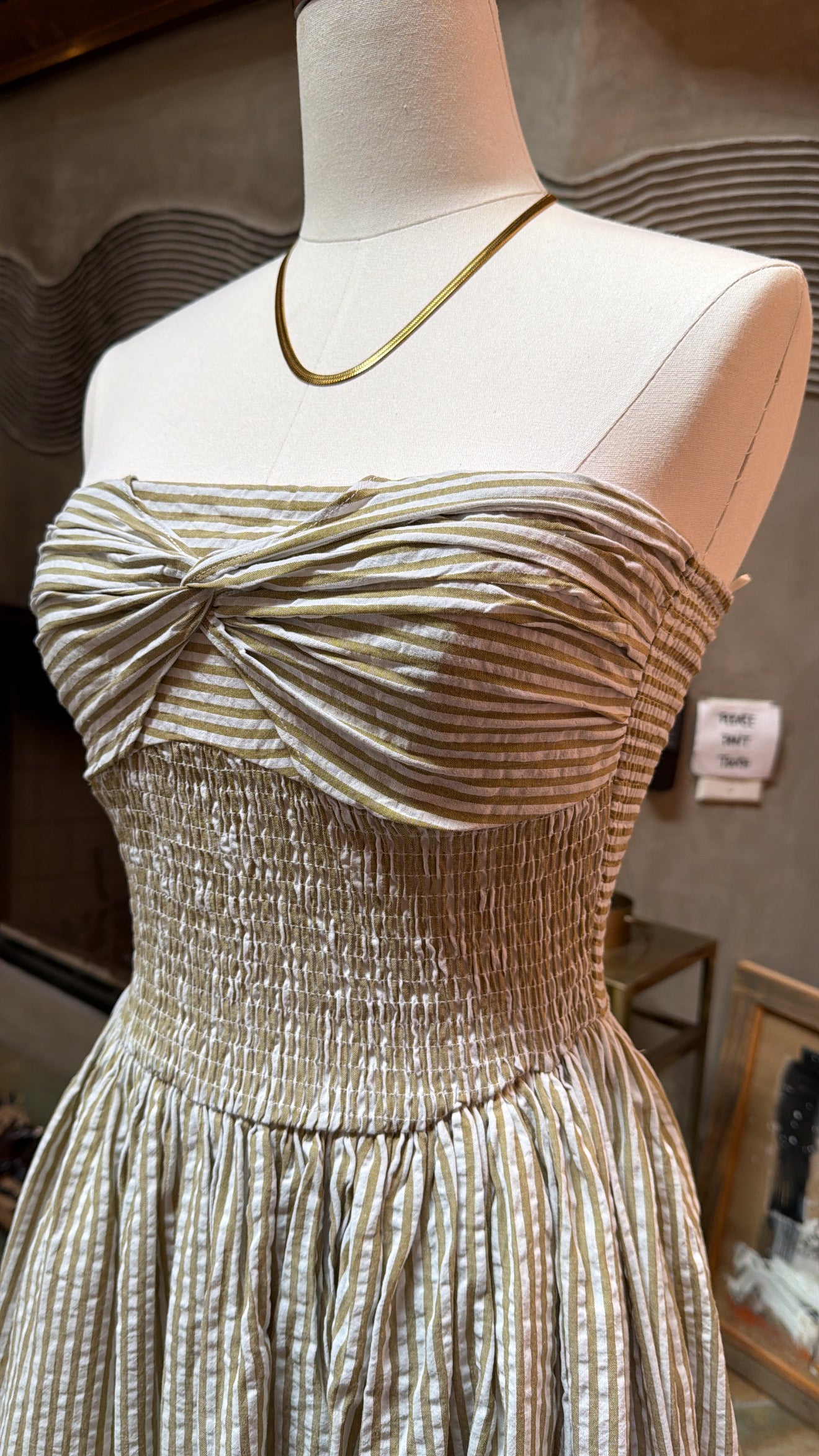 Sweet Pistachio Stripe Dress