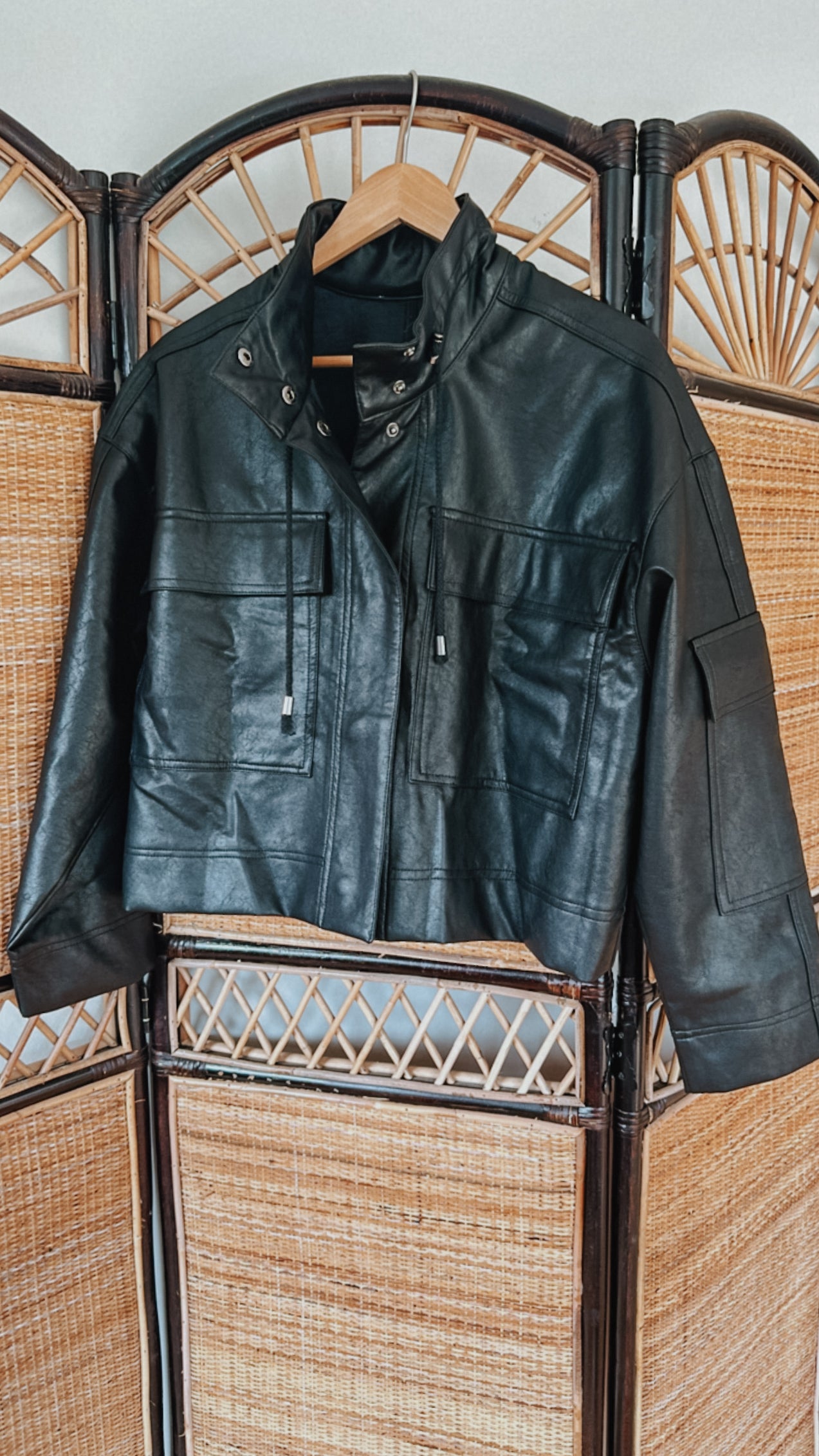 Straight Edge Leather Jacket