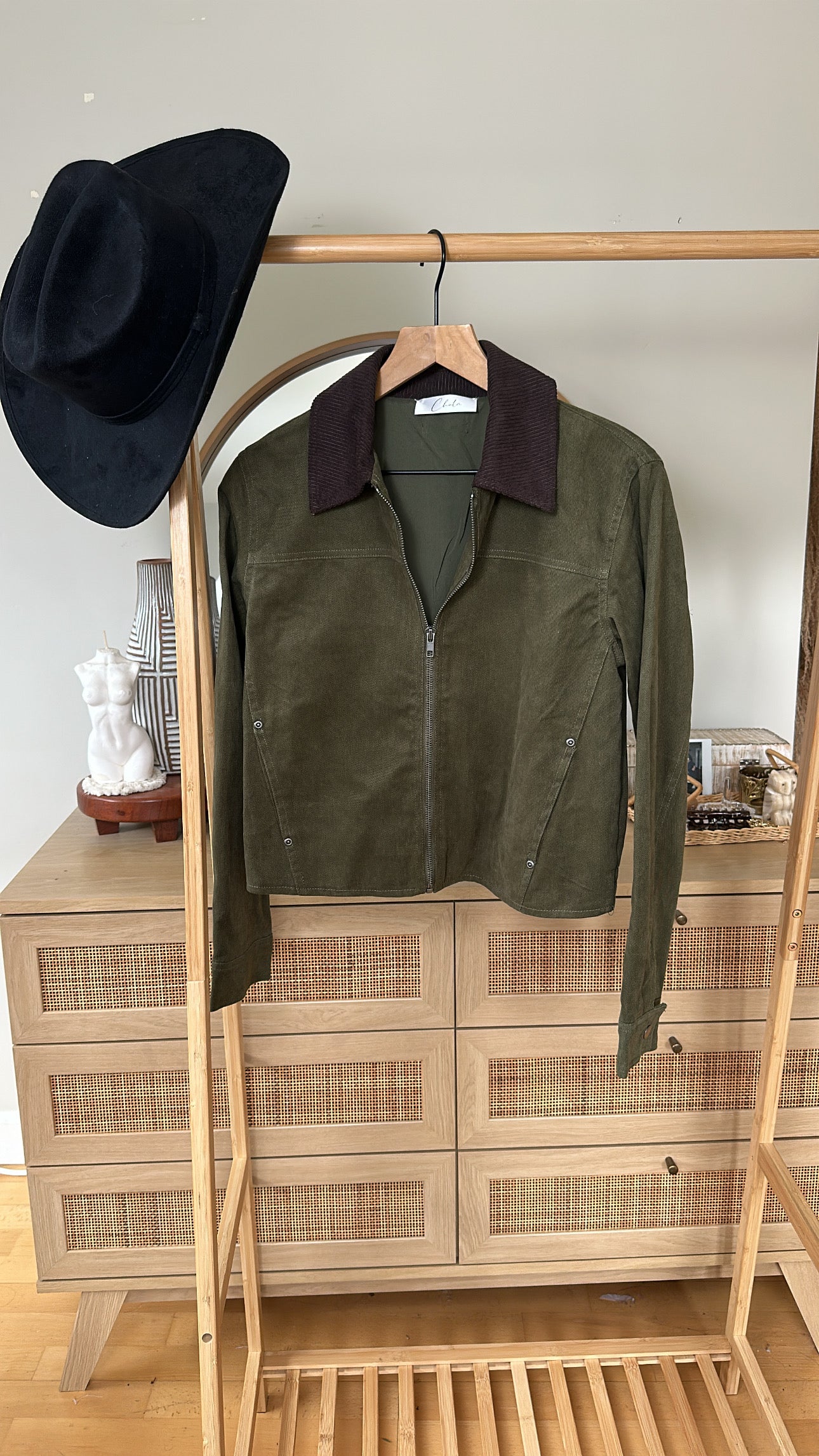 Two-tone Olive vintage jacket