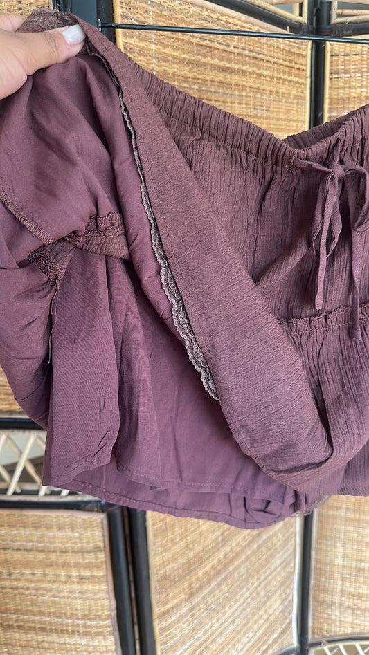 Brown Chocolate skort  - final sale