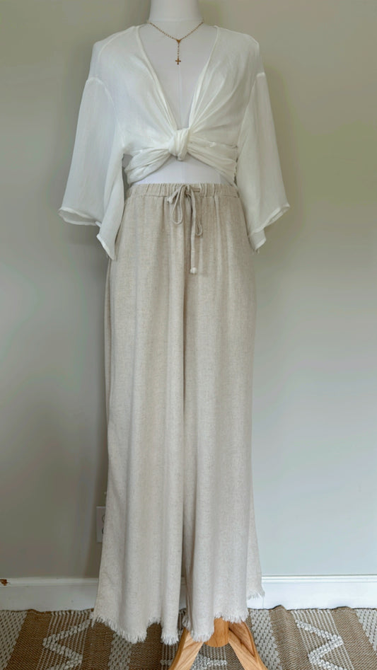 Cool & relax pant - Linen Ivory