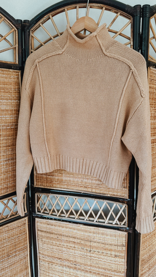 Smooth Vibe Sweater - Tan