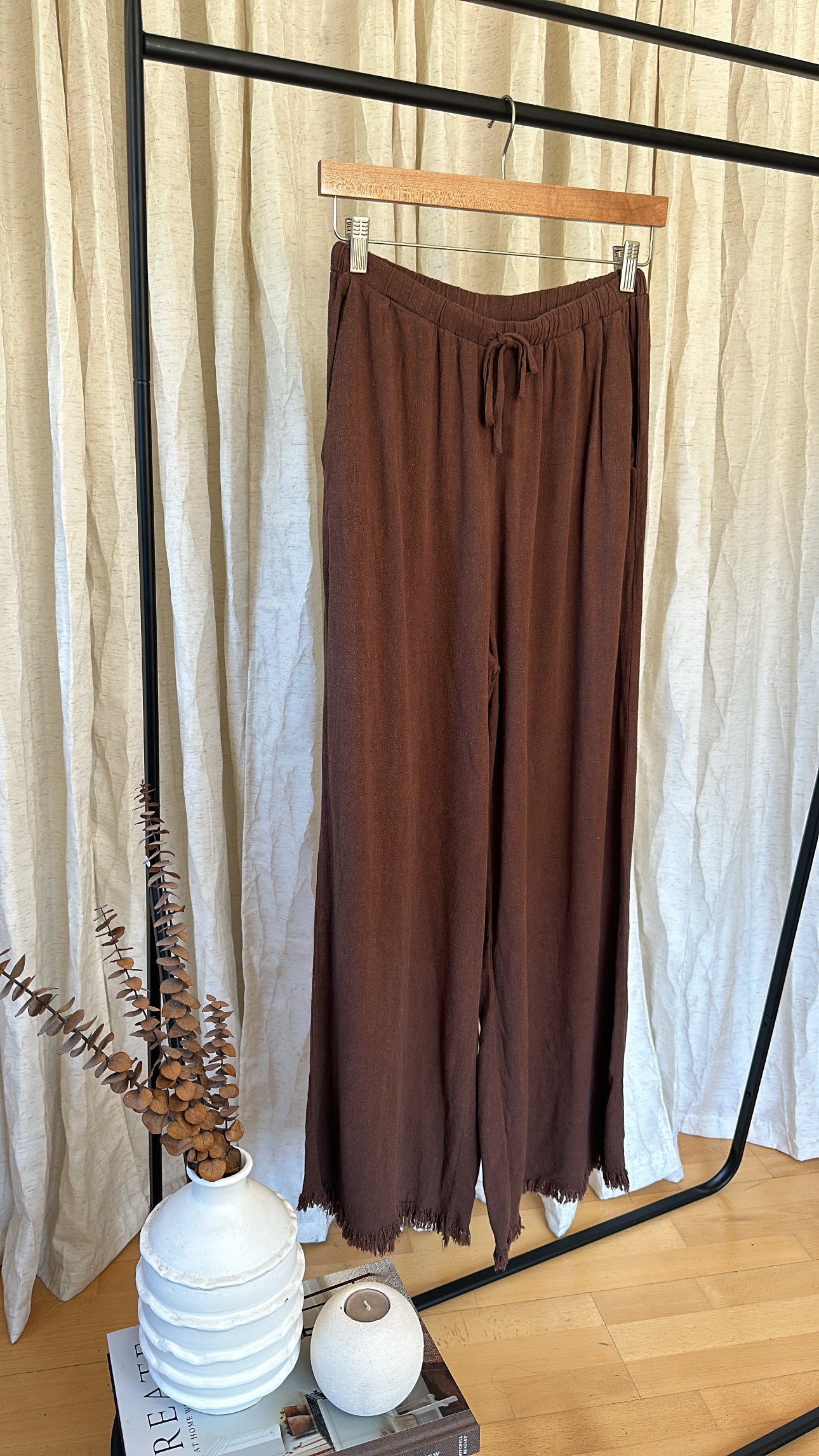 Cool & relax pant - dark brown