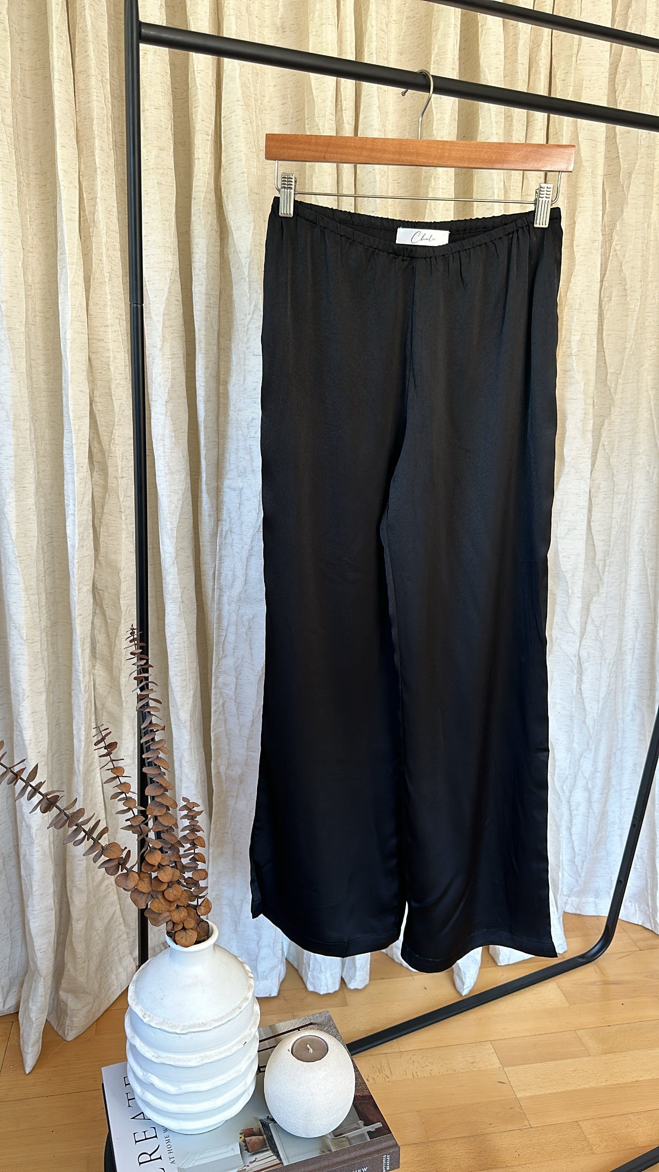 Midnight Satin Pant