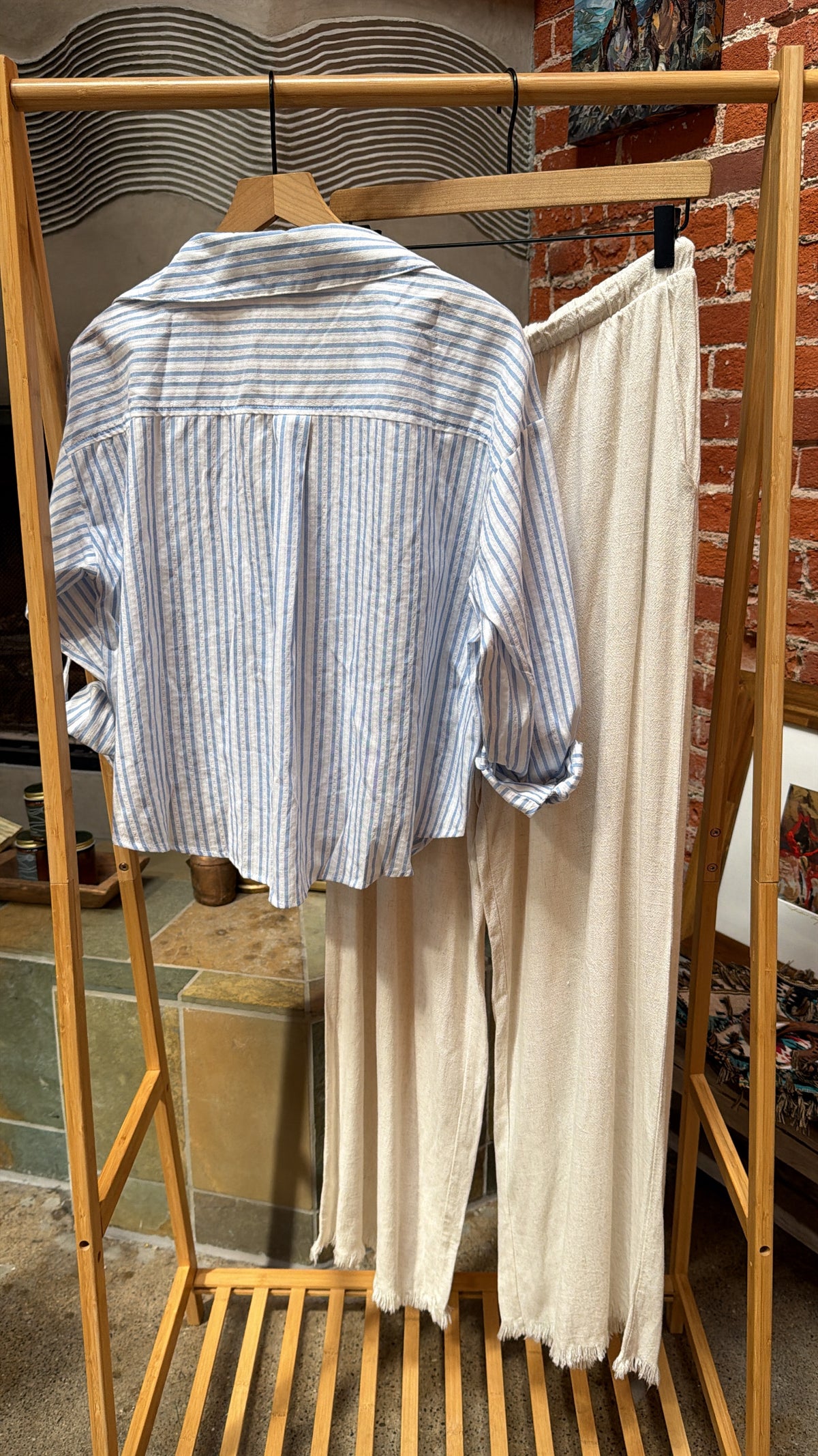 Fresh Lines Blues Top