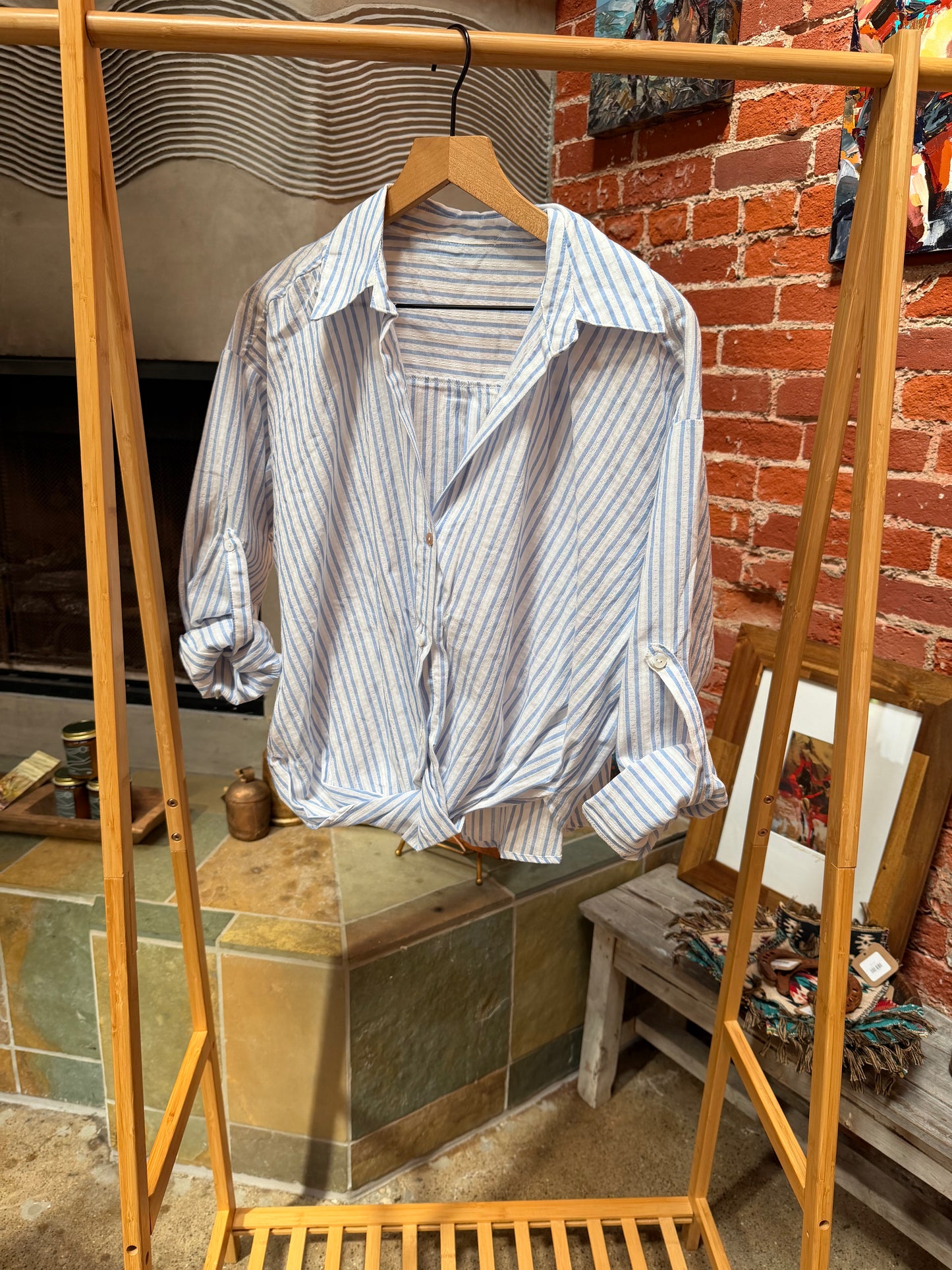 Fresh Lines Blues Top